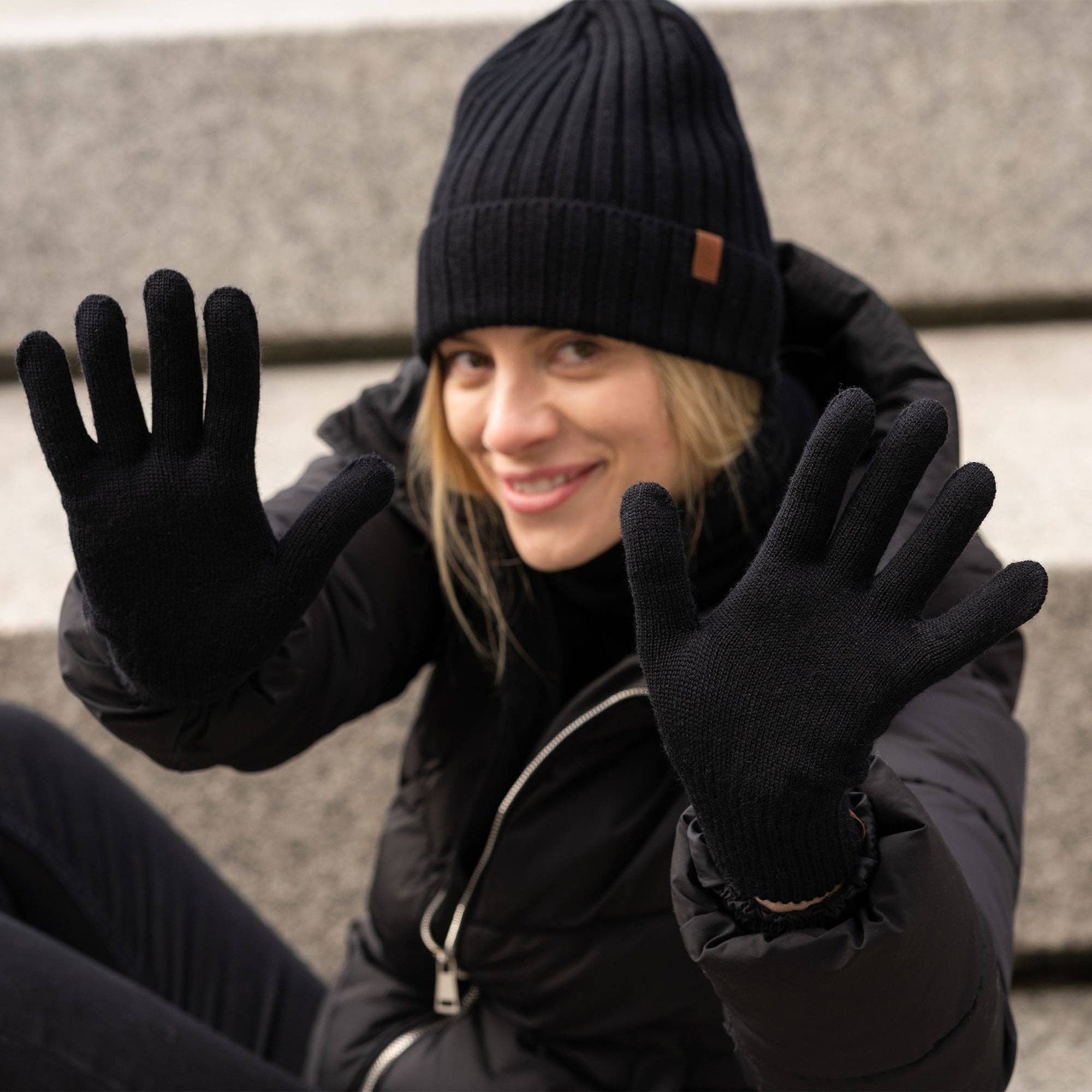 menique - Wholesale Handschoenen - Dames - Dameshandschoenen van gebreide 100% merinowol5