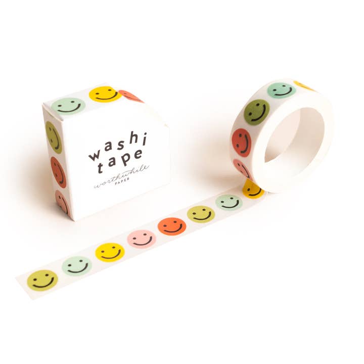Smiley Face Washi Tape and other Purchase Wholesale ombre washi tape. Free Returns & Net 60 Terms on Faire trending on Faire.