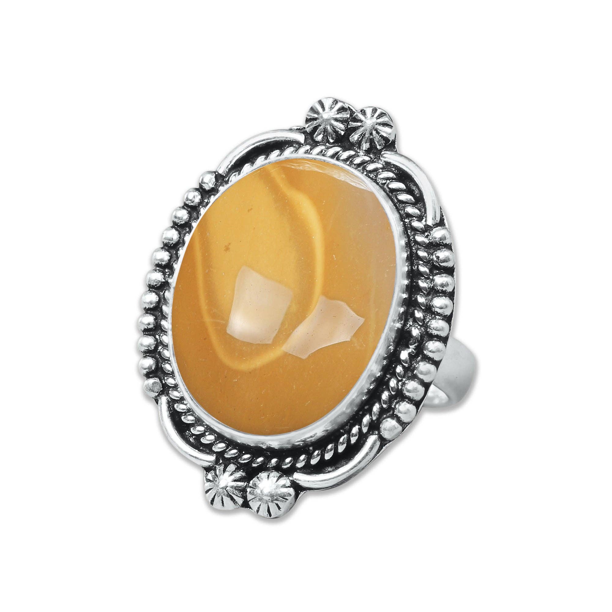 Handmade Jewels - Wholesale Cocktail/Statement Ring - Mookaite Jasper Rings – Handmade, Silver-Plated, Bold Earth Tones (Made to Order)21