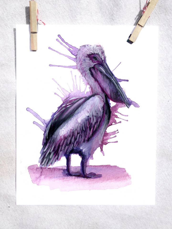 Vogel-Pelikan-Kunstdruck für den Großhandel von Lindsey Munson