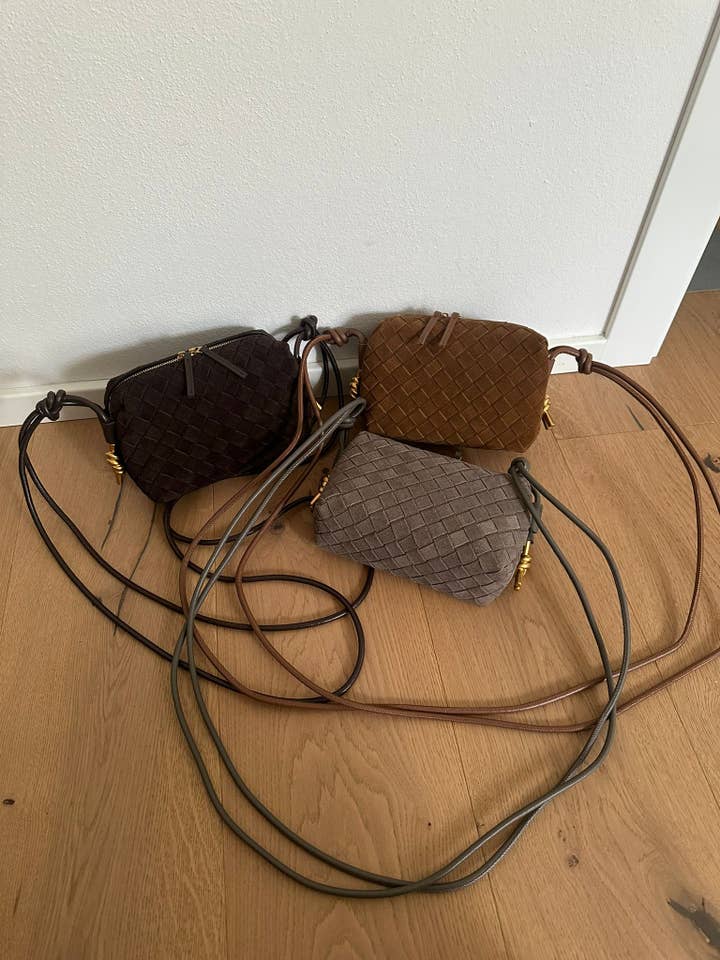 CAMERA BAG SUEDE - Genuine leather for wholesale by Zhade