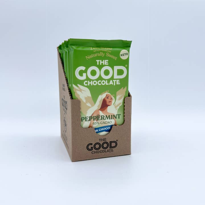 The Good Chocolate - Wholesale Chocolate Bar - Mint Chocolate Bar / 2.5 oz3
