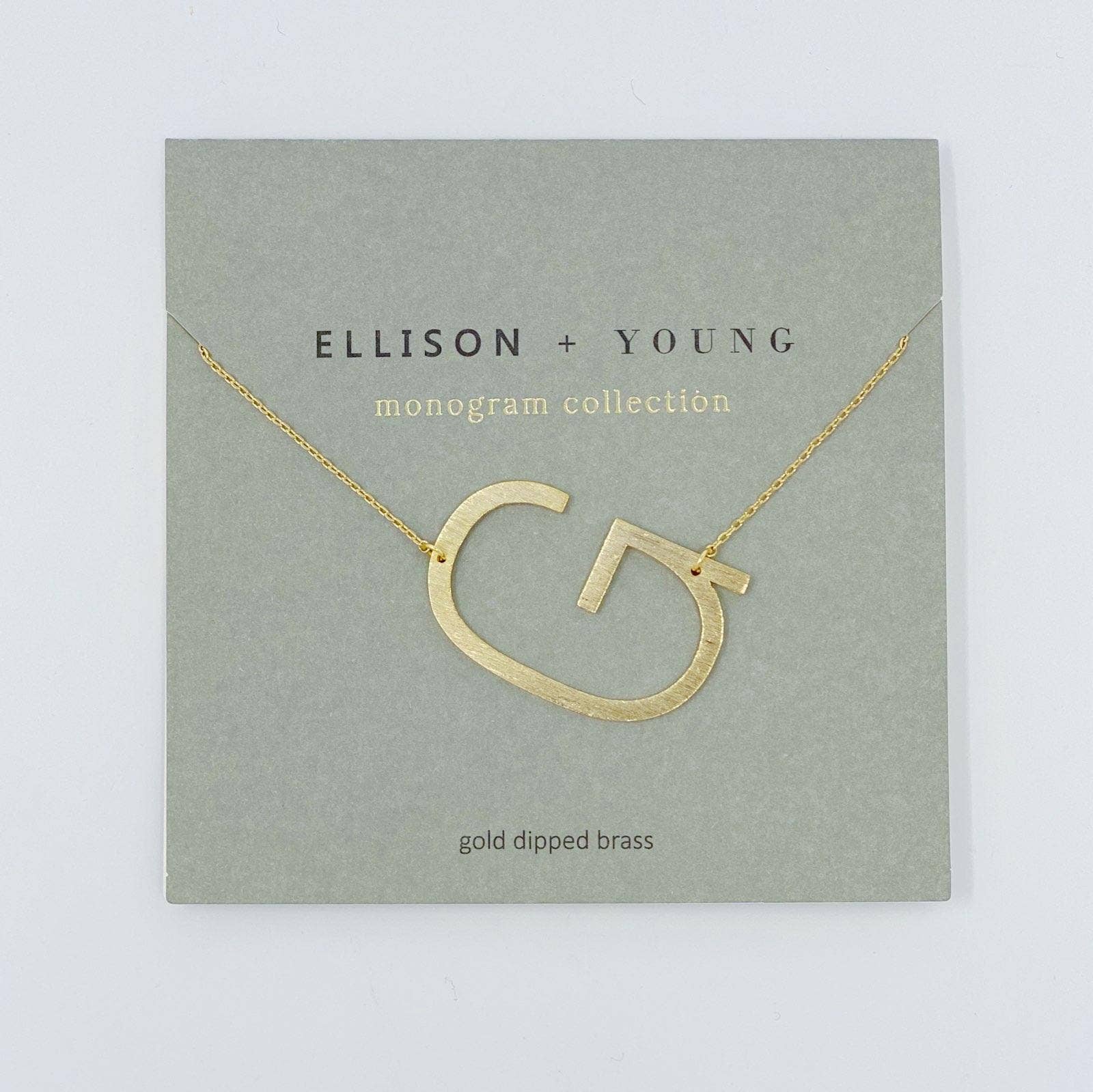 Ellison+Young - Wholesale Pendant/Charm Necklace - Monogram Collection Initial Necklace7