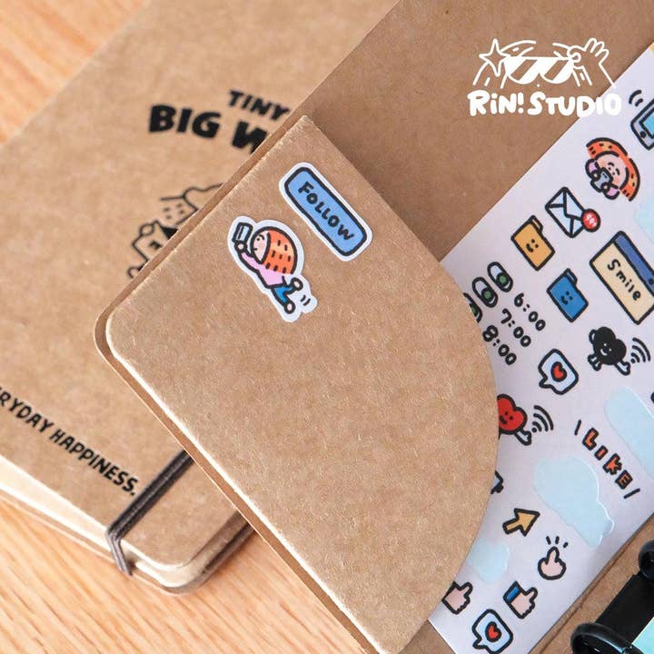 RiN! Studio US - Wholesale Notebook - A7/M5 Ring Binder Notebook: Craft Paper Journal Organizer5