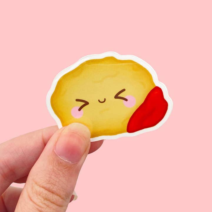 Kawaii Chicken Vinyl Sticker for wholesale by Kawaii Studios
