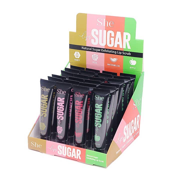 PINEAPPLE Beauty - Wholesale Lip scrub/polish - Makeup She LS480 Sugar Natural Sugar Lip Scrub - 24 1