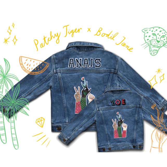 Twinning Custom Denim Jackets- X Bodil Jane for wholesale by PATCHYTIGER