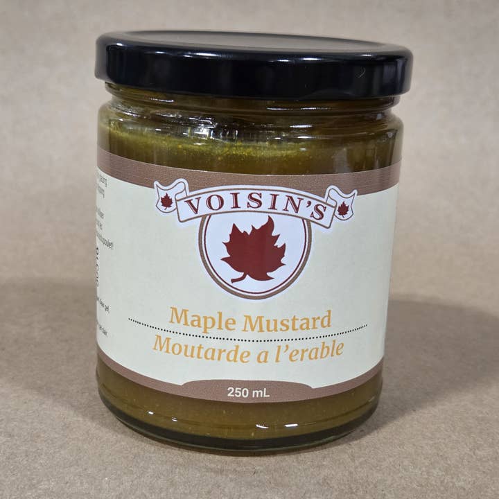 Esdoorn mosterd voor wholesale door Voisin’s Maple Products