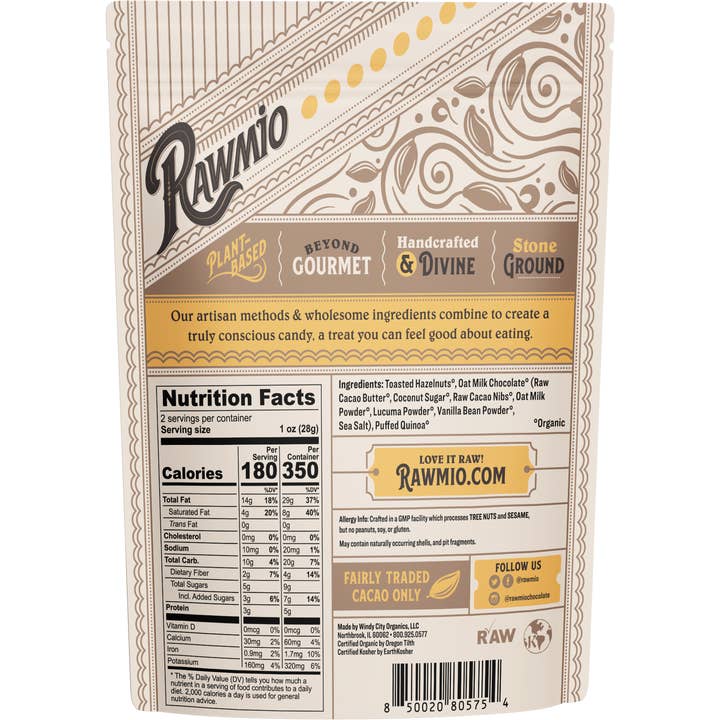 Windy City Organics - Wholesale Chocolate-covered sweets - Oat Milk Chocolate Covered Toasted Hazelnuts1