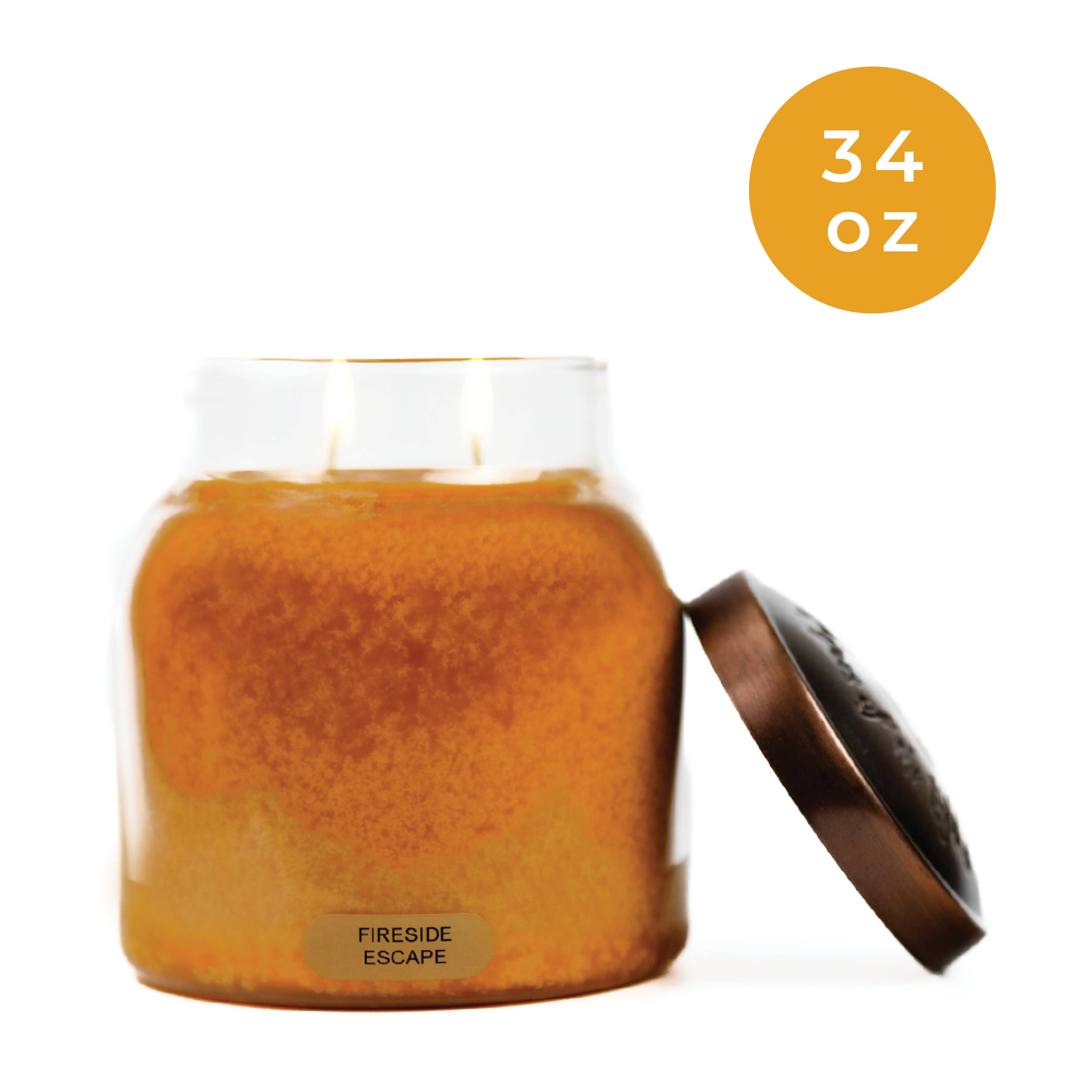 A Cheerful Giver - Wholesale Jar/Filled Candle - KOTL Papa Candle (34oz.) - Fireside Escape1