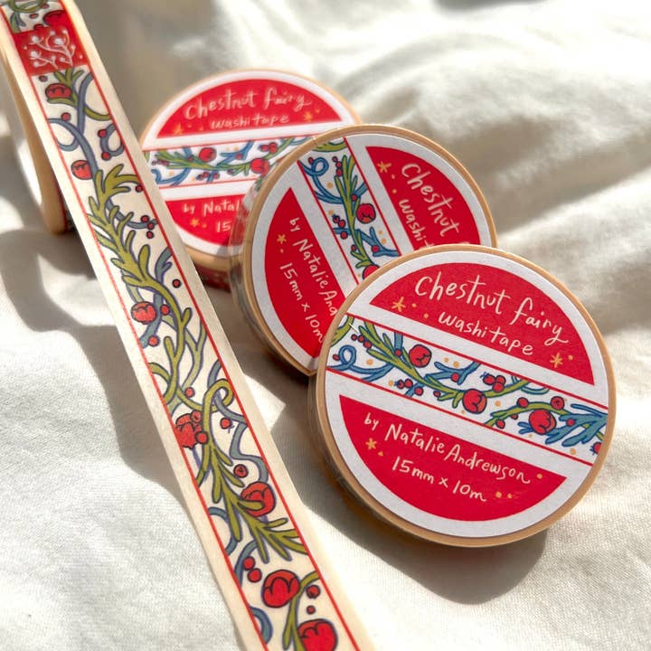 Natalie Andrewson - Vente Rubans adhésifs Washi - Washi Tape - Fée Châtaigne0