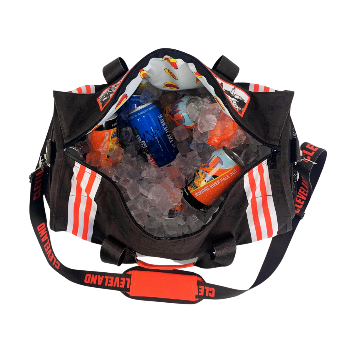 Varsity Cooler - Wholesale Cooler/Cooler Bag - Cleveland Duffle Cooler8