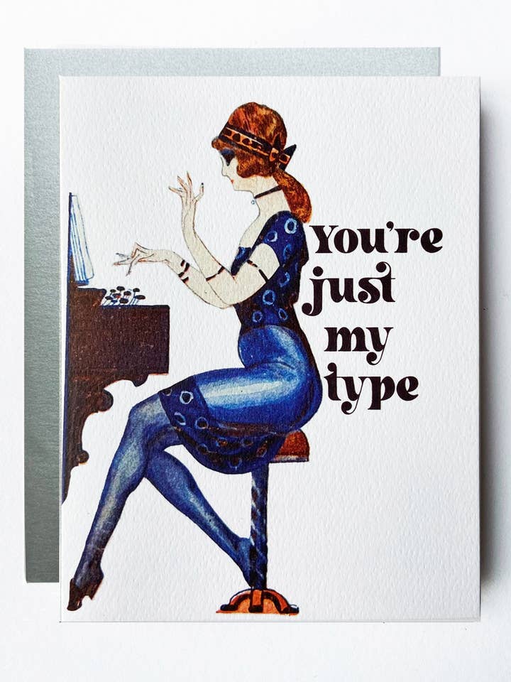 My Type Art Deco Vintage Style Flapper Card for wholesale by The Twentieth