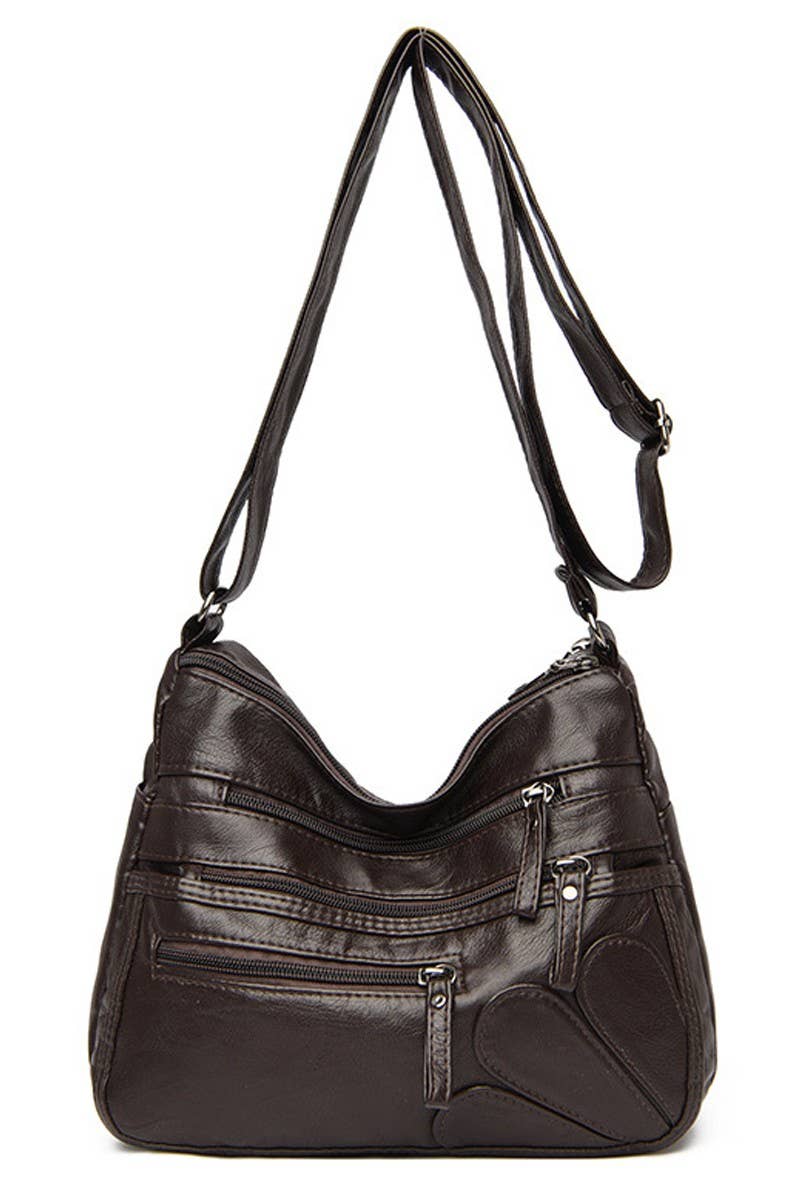 Lily Clothing - Wholesale Shoulder Bag - Women's - WASHED LEATHER CROSS BORDER SHOULDER BAG_CUAB00583