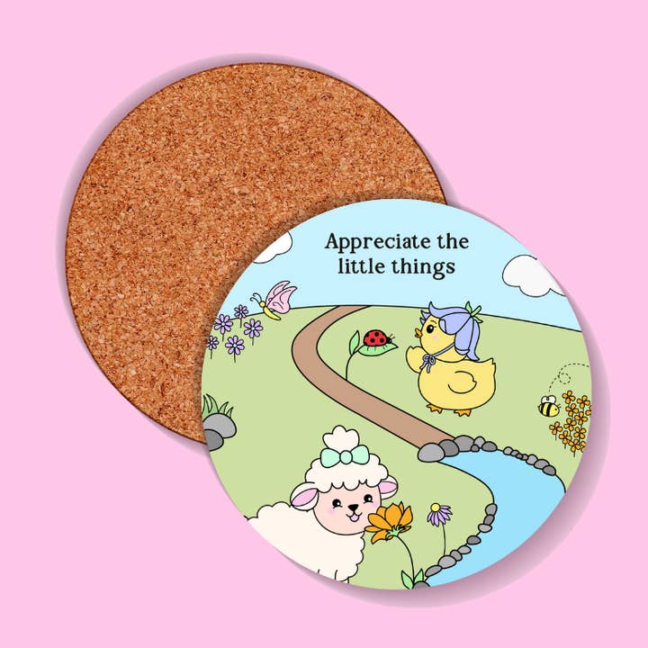 Appreciate the Little Things Coaster for wholesale by Sunshine Lane