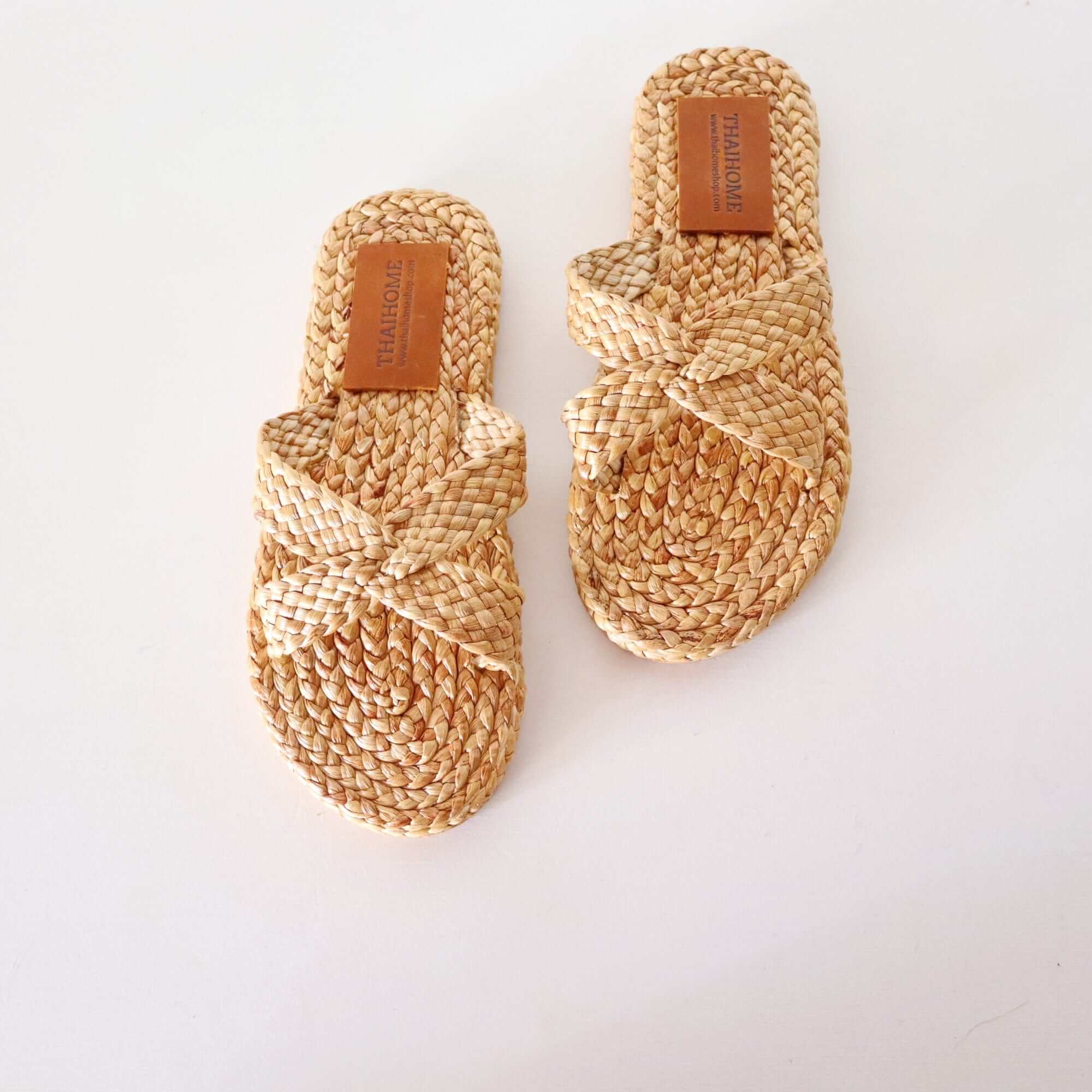 Thaihomeshop - Wholesale Sandals - Women's - KA MON TAD - Straw Shoe0