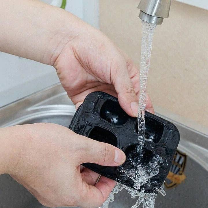 Black Halloween Silicone Skull Ice Tray Bar Creative DIY Mold for wholesale on Faire6