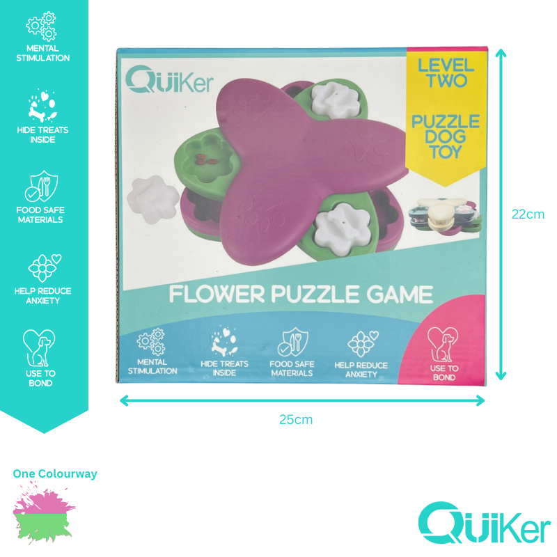 Quiker Pet Products - Wholesale Pet Toy - Dog - Flower Puzzle Toy - Dog Toy - Brain Training4