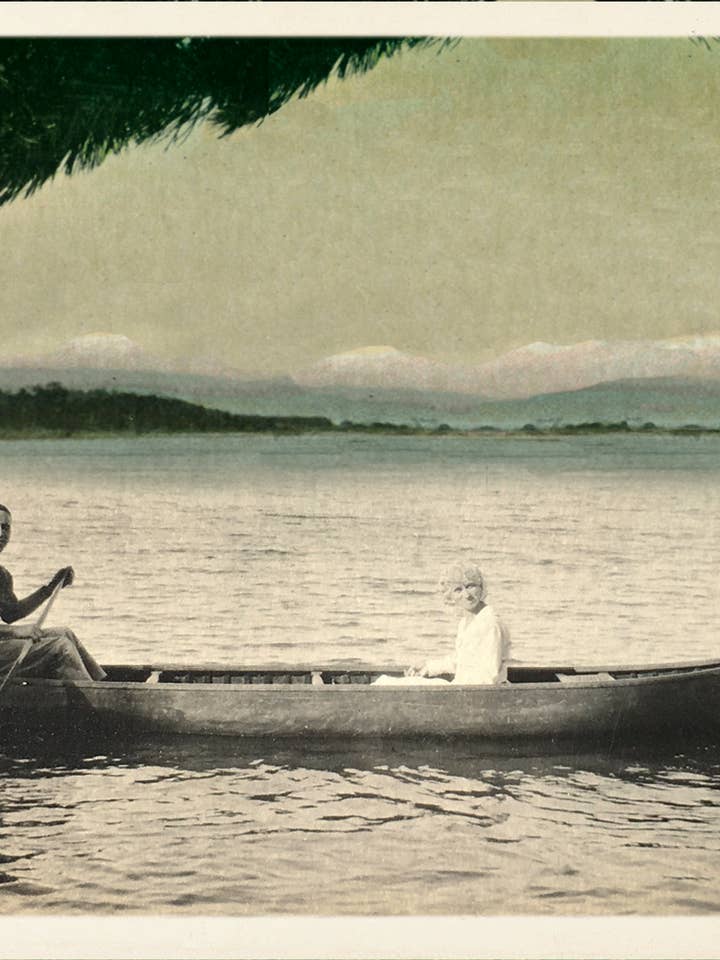 KP069 Sunset Canoe Cruise for wholesale by Cartolina Cards Inc.