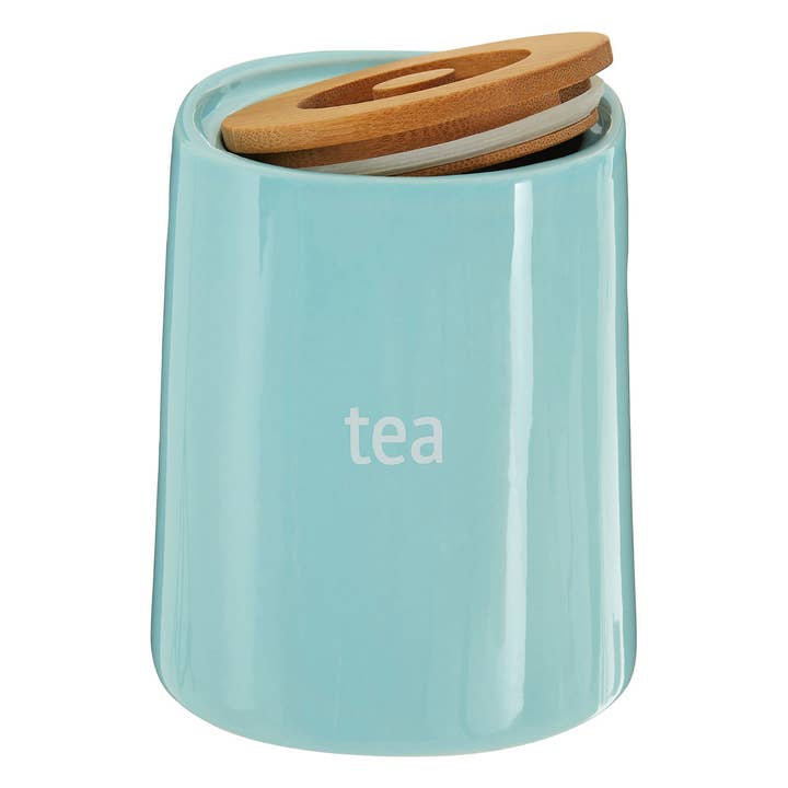 Interiors by Premier – wholesale Canister – Fletcher Blue Ceramic Tea Canister3