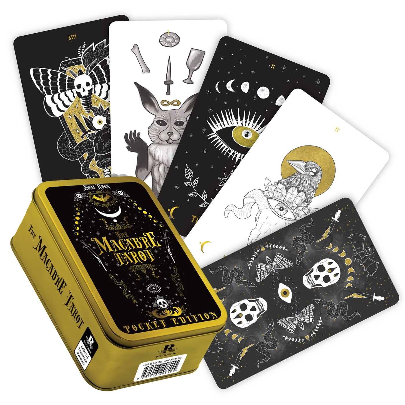 Cardshouse - Wholesale Tarot Cards - Macabre Tarot Pocket Tin Edition Rockpool Publishing0