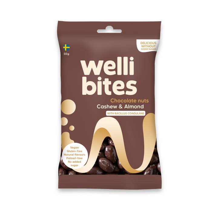 Wellibites - Wholesale Chocolate Covered Sweets - Chocolate Nuts Cashew & Almond