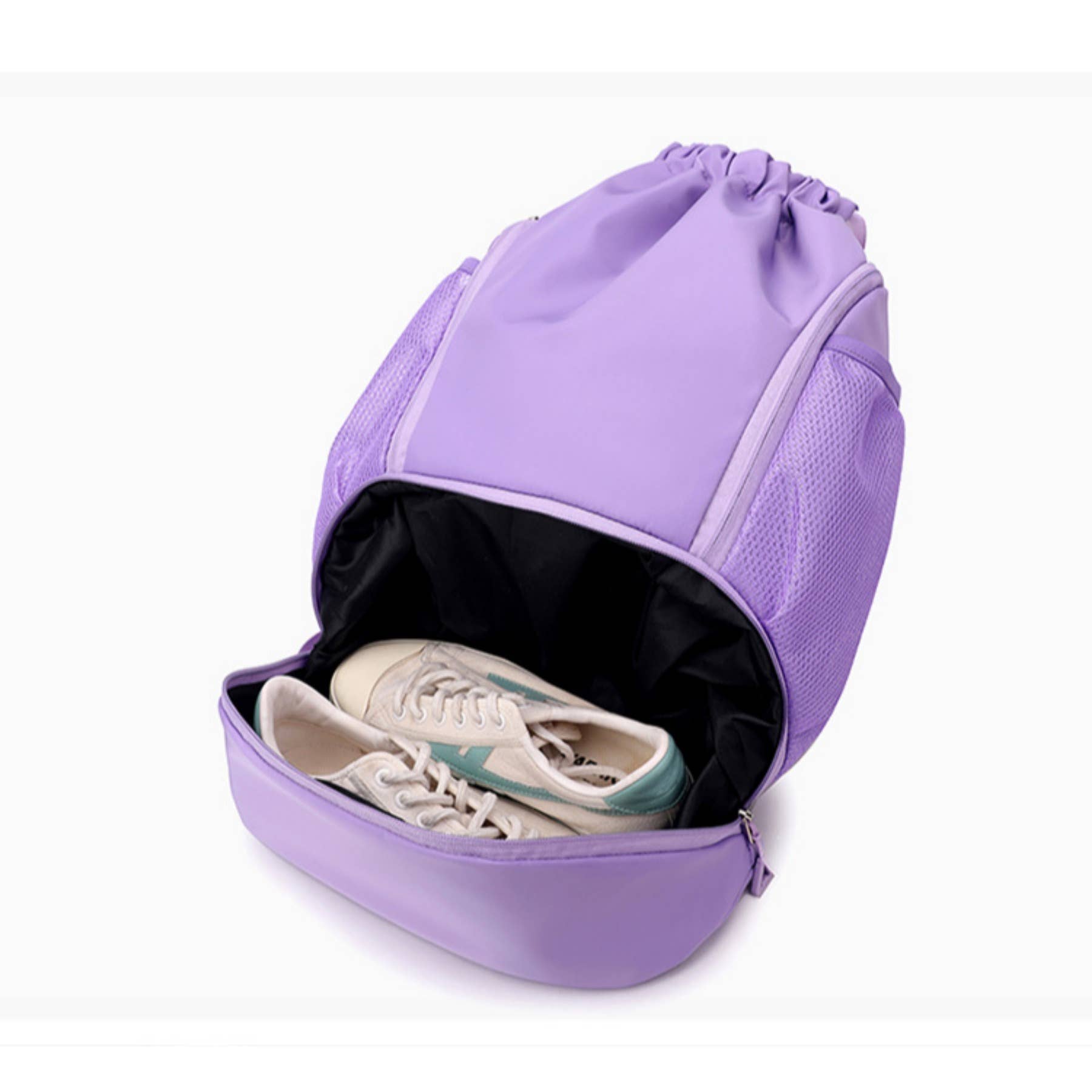 wandf - Wholesale Backpack – Women's - Fashion Drawstring Backpack Gym Bag with Shoes Compartment9