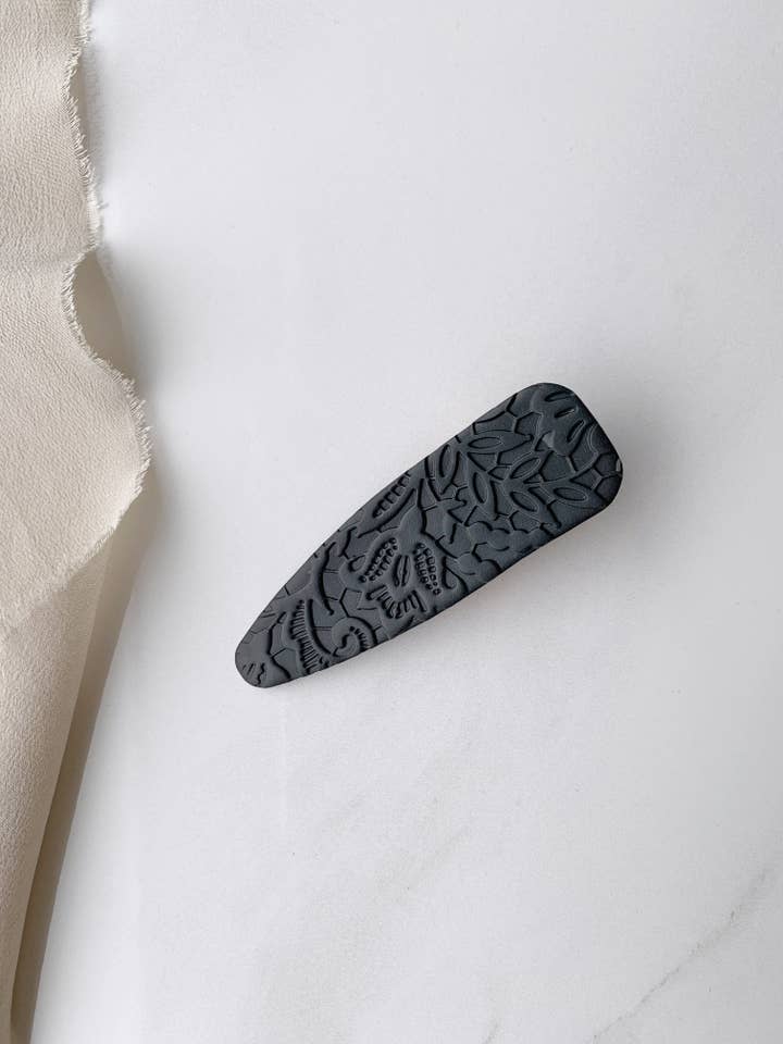 Fermaglio per Capelli Grande in Pizzo Nero per la vendita all'ingrosso da parte di Clay By Denae