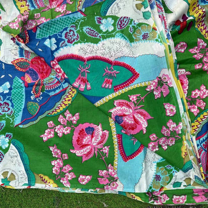 bhavnas boutique – Engroshandel Stofmaling – Luksus bomuldsstofbloktrykt stof Dametøj5