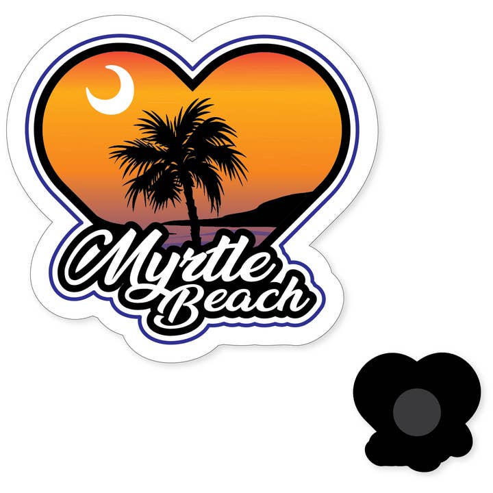 Morris Magnets - Wholesale Magnet - Magnet - SC Heart Sunset Myrtle Beach1