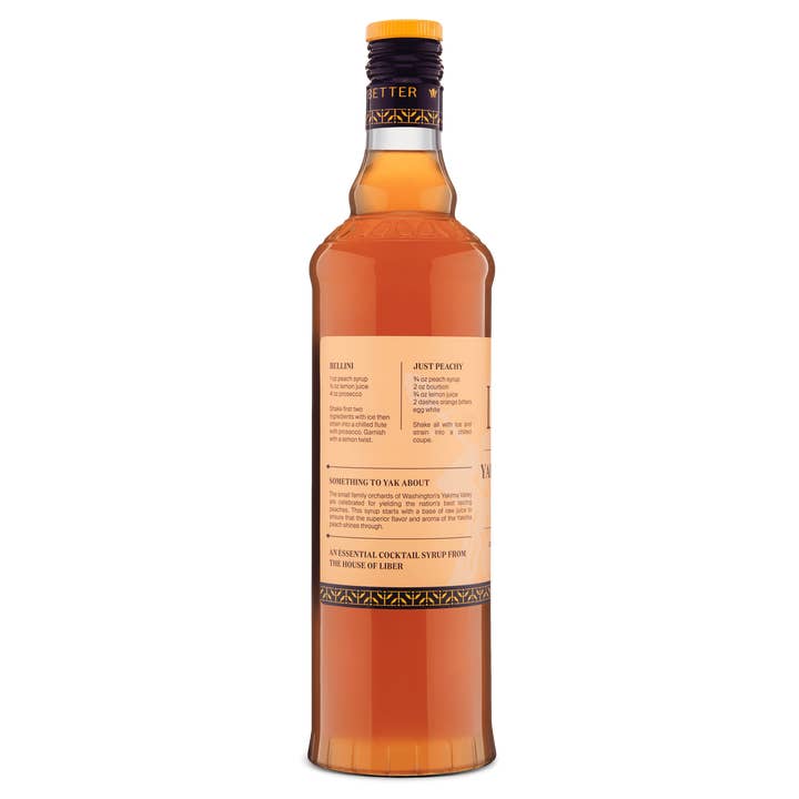 Liber & Co. – wholesale Cocktail mix/syrup – Yakima Valley Peach Syrup
