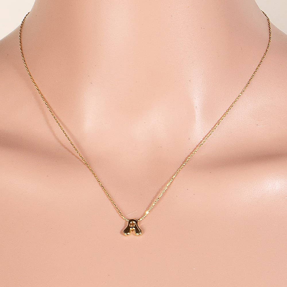 The Looks by Fame Accessories – Colar pingente/pendente por atacado – Colar com Pingente de Letra Inicial Banhado a Ouro3