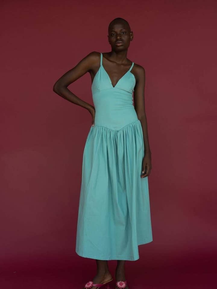 Sky Cotton Dress for wholesale by Fenáreta