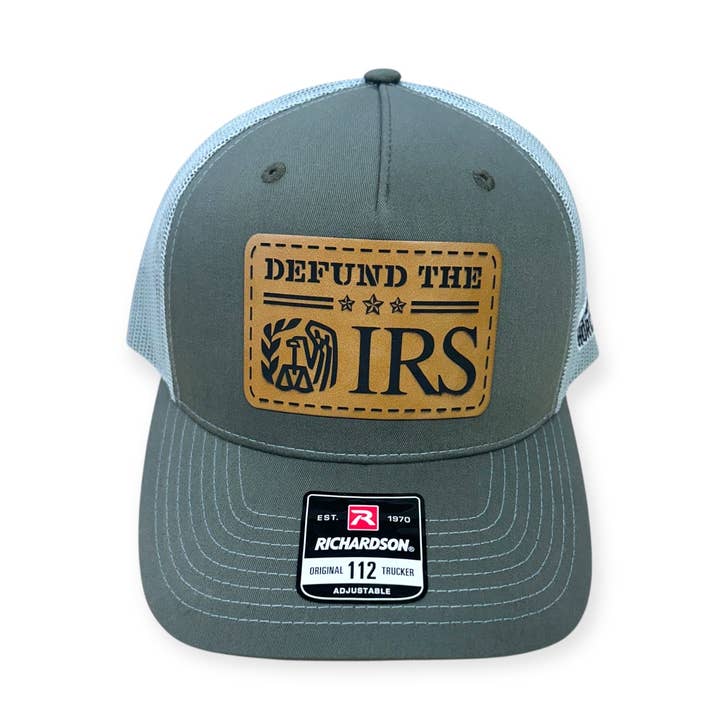 Defund the IRS Patch Hat - Richardson 112FP for wholesale by Horizon Hat Co.