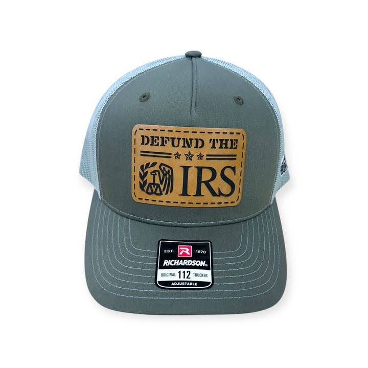 Defund the IRS Patch Hat - Richardson 112FP for wholesale by Horizon Hat Co.