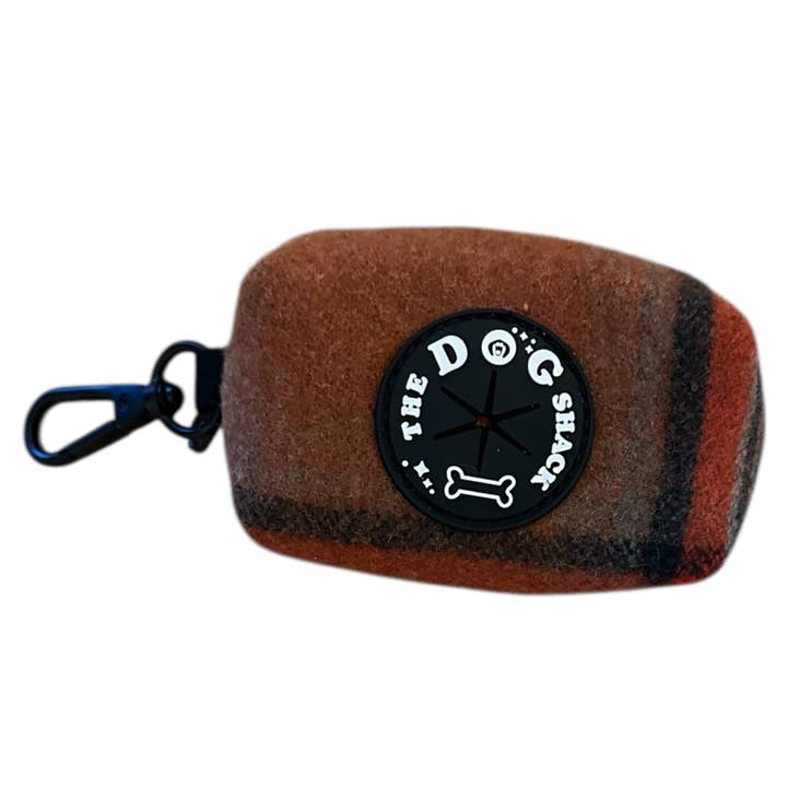 Bajspåsehållare - Orange Tweed för wholesale av The Dog Shack