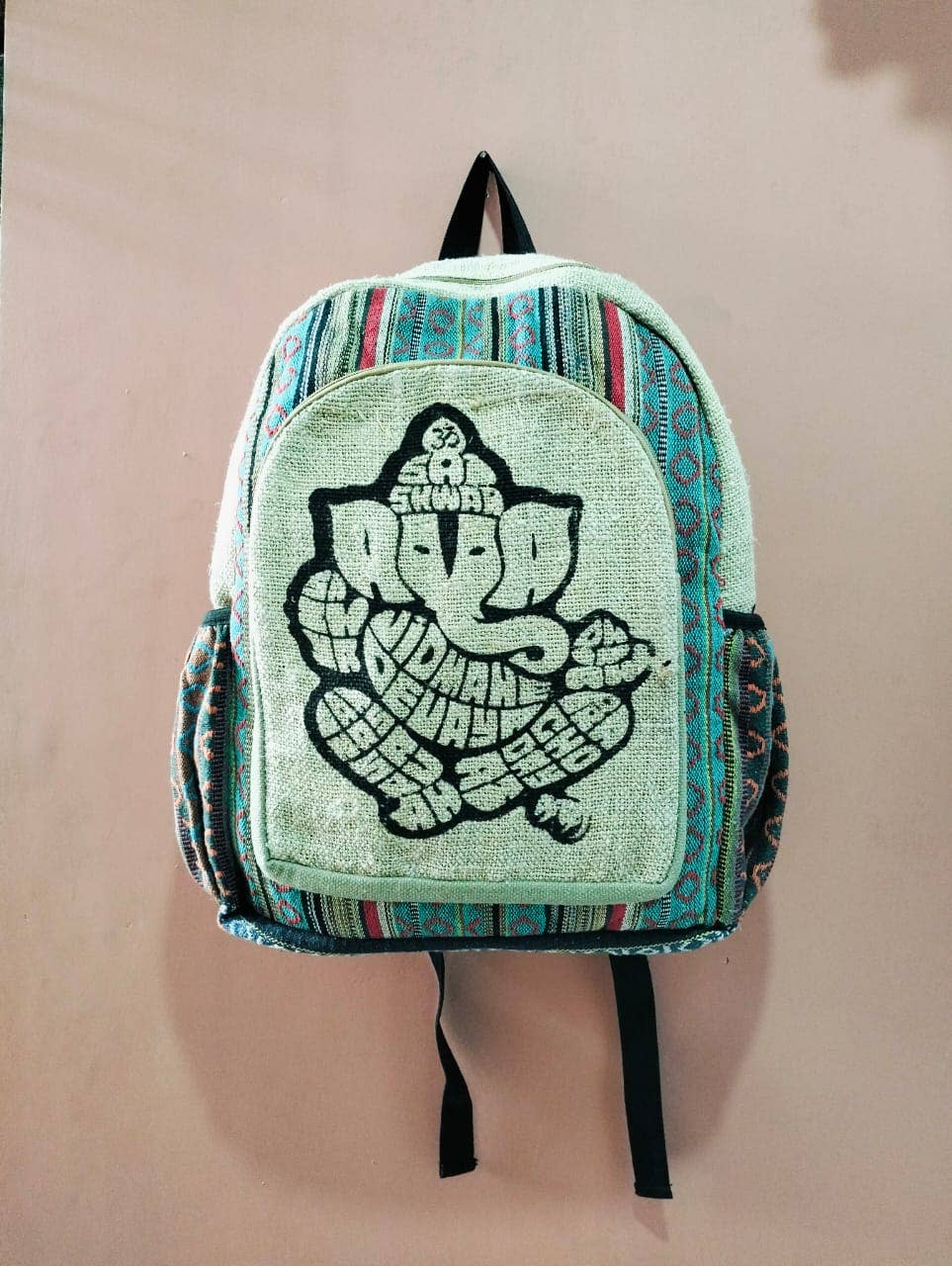 Avatar Imports LLC - Wholesale Backpack - Unisex - Large Hemp Bags - Pure Hemp with Gheri Design5