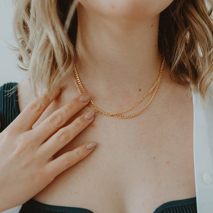Sydney Rose Co. - Wholesale Link & Chain Necklace - 3mm Figaro Chain3