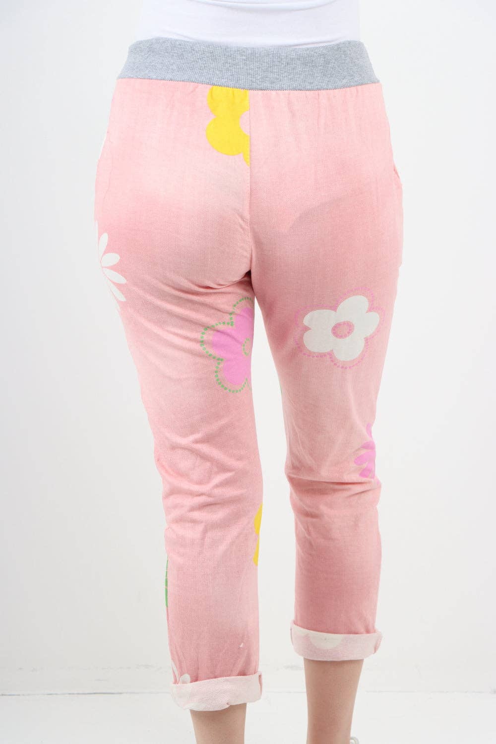 Miss Bold - Wholesale Pants - Women's - Italian Ditsy Floral Printed Cotton Trousers15