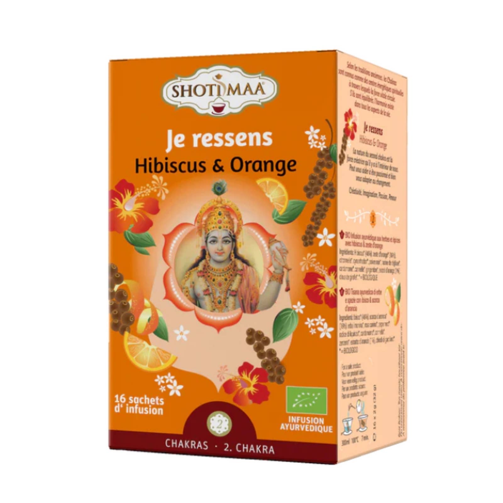 Zen'Arôme - Wholesale Health/Detox Tea - Organic Herbal Infusion I Feel 16 bags Hibiscus / Orange2