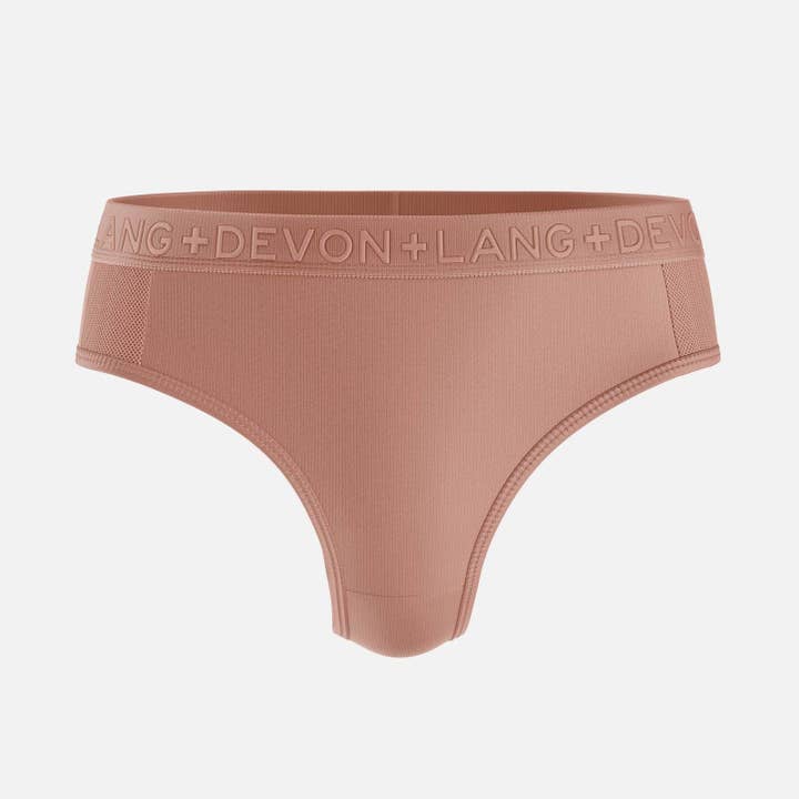 Originals Katrina Everyday Thong - Mesh Panels - Bronze for wholesale by Devon + Lang