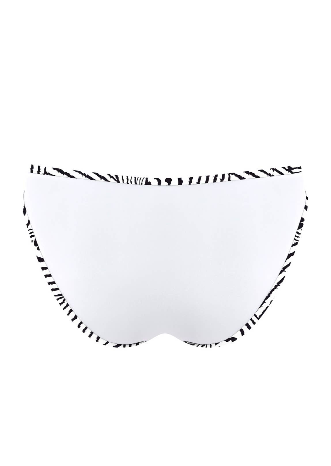 Chlamys Varia by MrMiss - Wholesale Swim Bottoms - Women's - Bikini Bottom with contrast band-White1