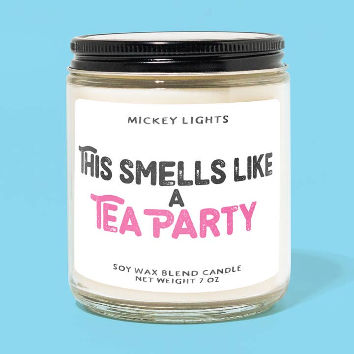 Tea Party | Candela in Miscela di Soia da 7 oz per la vendita all'ingrosso da parte di Mickey Lights