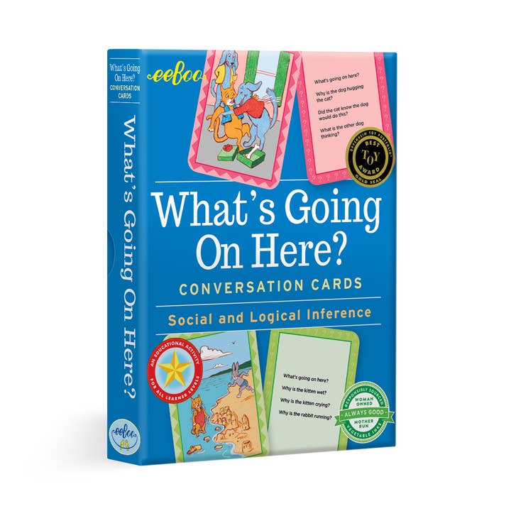 eeBoo What's Going On Here - Flash Cards for wholesale by Just Imagine Toys