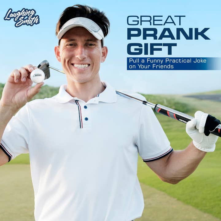 Smith Brands - Wholesale Gag Gift/Novelty Gift - 3-Pack Prank Golf Balls - Wobble MAXX Unputtable Golf Balls