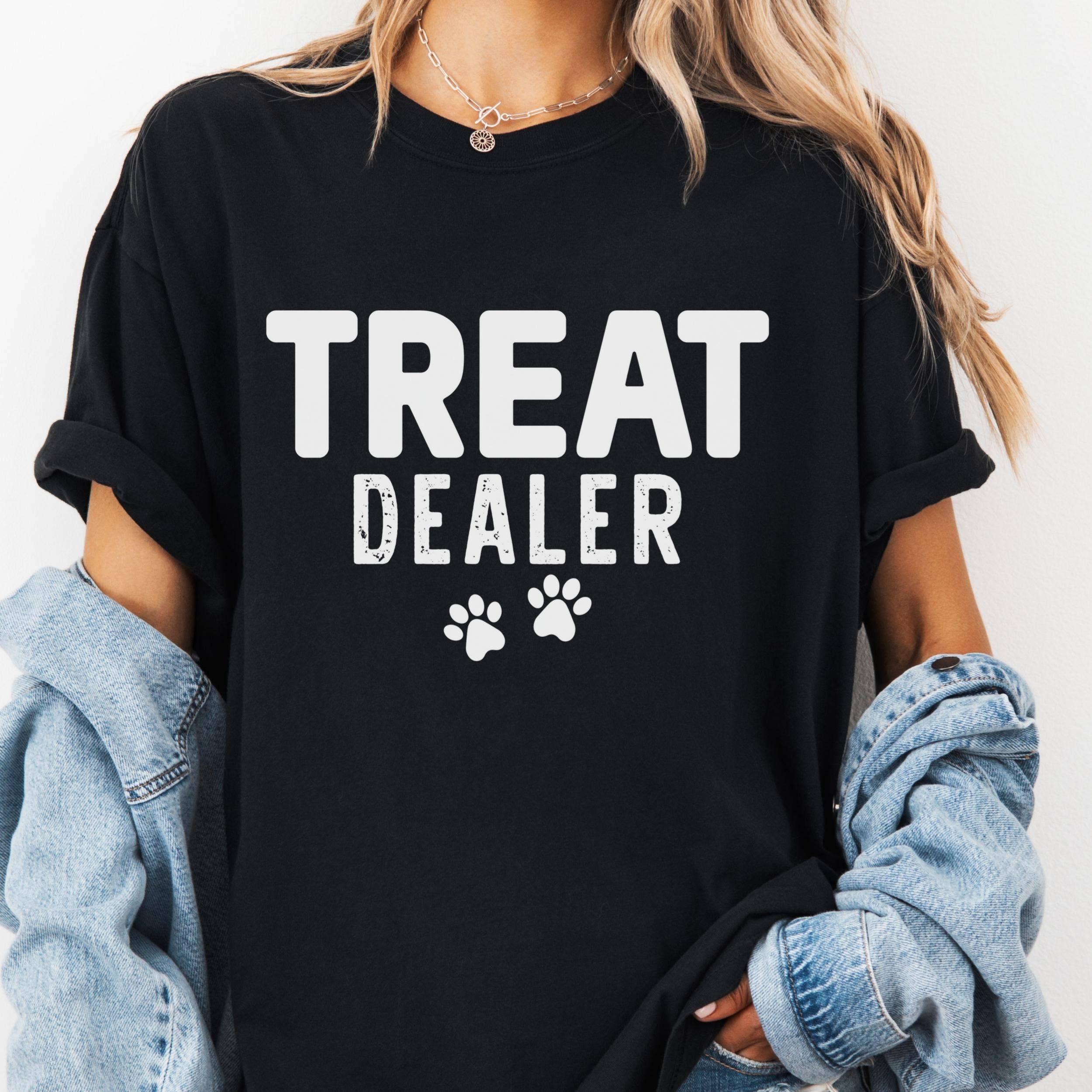 Epic Life  - Designed - Wholesale Screen Printed T-Shirt - Women's - Treat Dealer Comfort Colors® Shirt, Funny Dog Mom Tee, Pet Lover Graphic Shirt, Dog Walker Tee, Animal Rescue Volunteer Shirt3