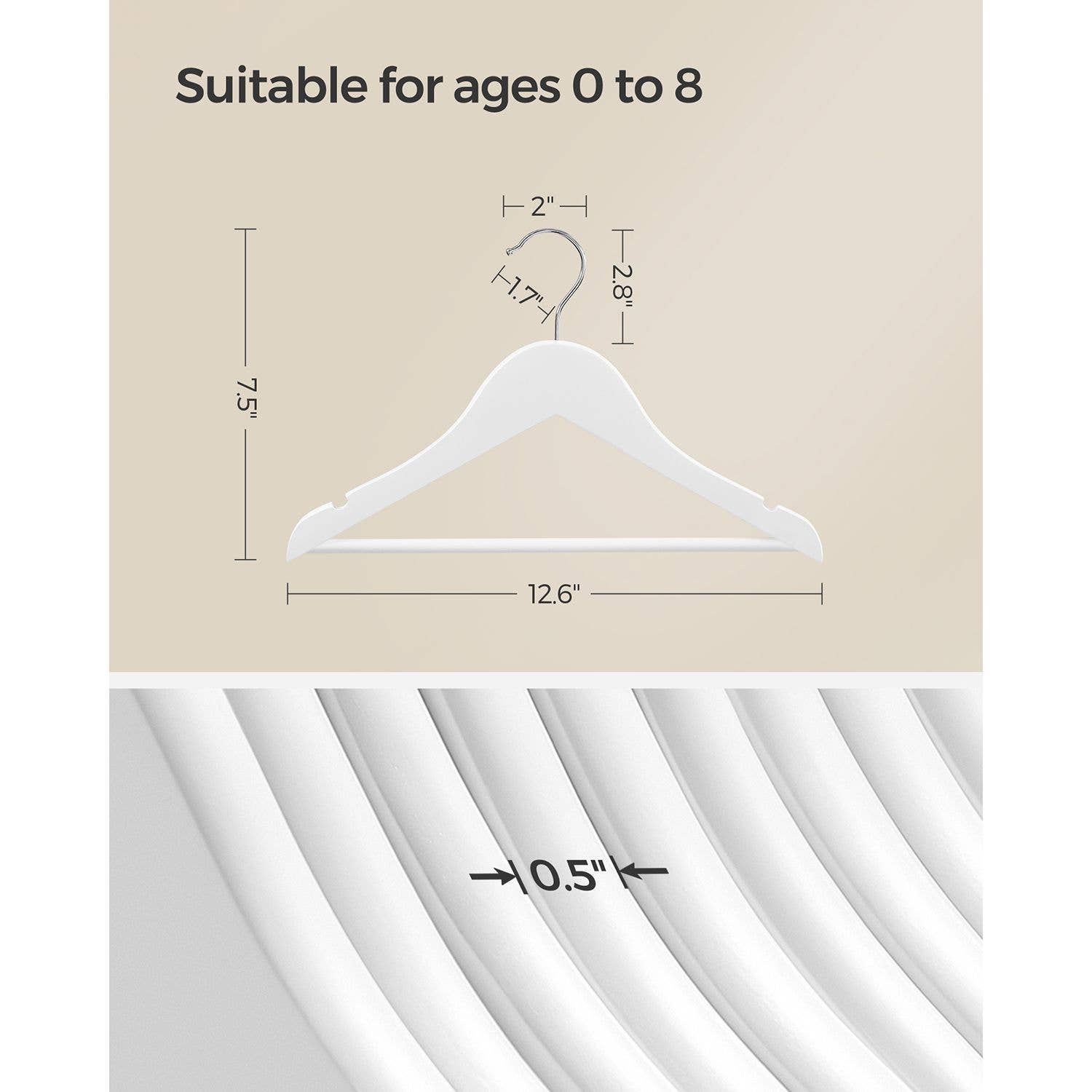 Greenwestons – wholesale Galgar – Greenwestons 20-pack barnklädhängare i trä med byxhängare och vridbar krok3