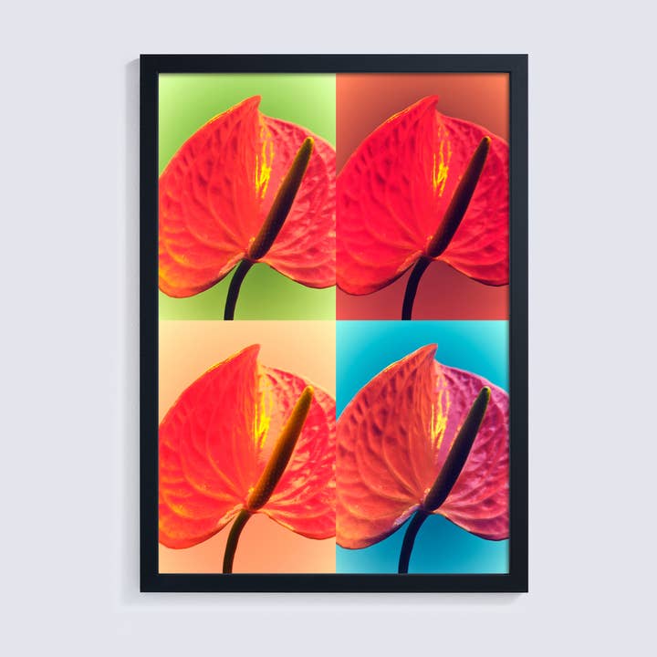 Bright Modern Repeated Floral Image Giclée Photo Print for wholesale by Ornament Art