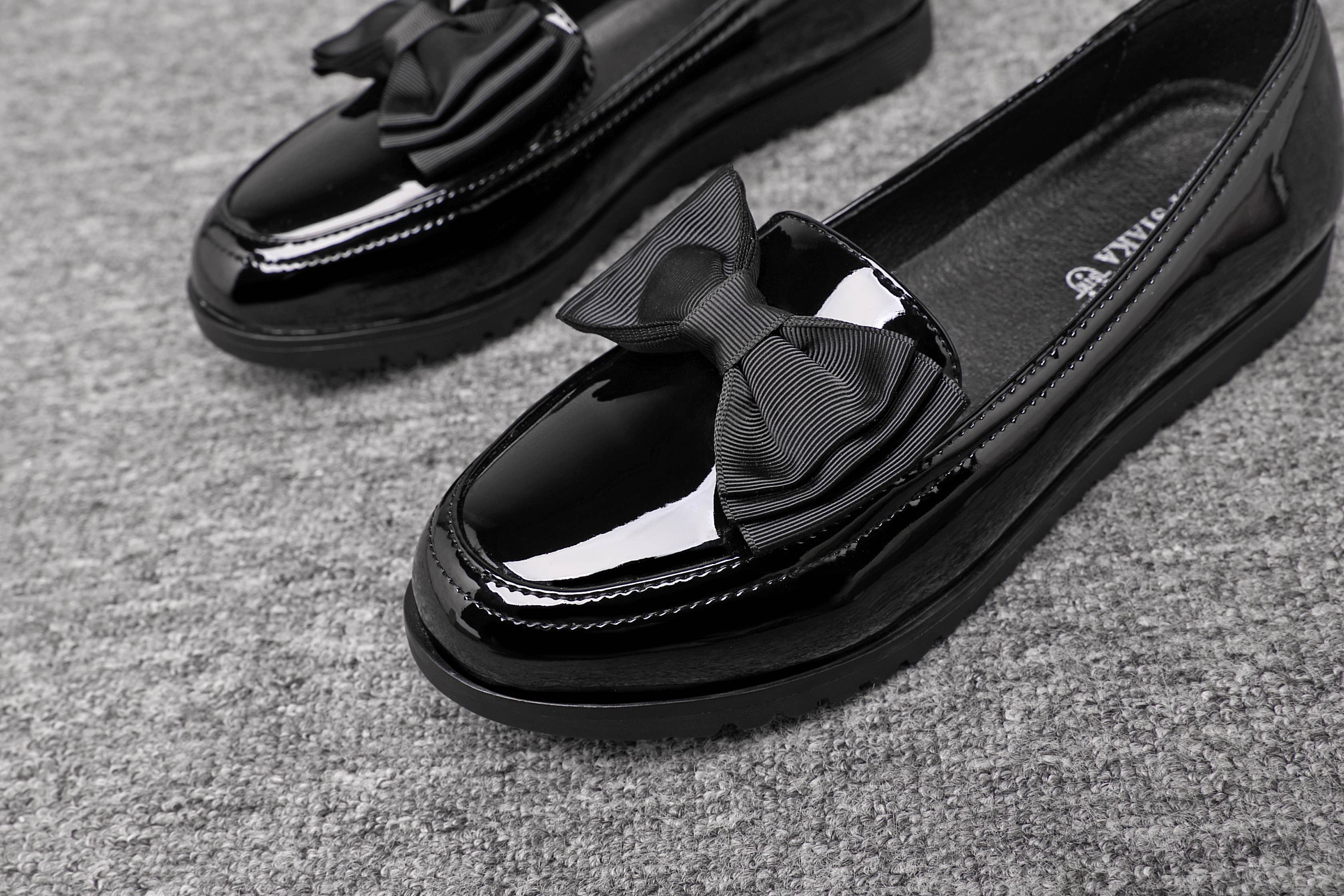 Top Staka – wholesale Loafers – Women's – 2205 Women's Black loafer with lace- perfect for school 8