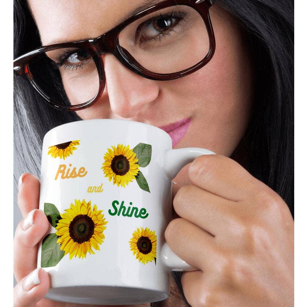 3dRose - Wholesale Coffee Mug - 3dRose, Image of quote Rise and shine, Mug9